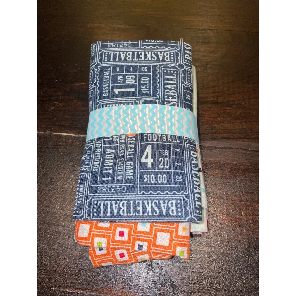 Alpine Fabrics 5 PC Fat Quarter Bundle Playball Cotton‎ Fabric Squares